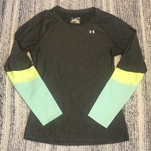 UNDER ARMOUR Gray heatgear Long Sleeve Tee Size S